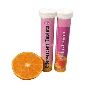 Deliziose compresse effervescenti multivitaminici all'arancia compresse effervescenti con minerali per il supporto immunitario - Product Image 1