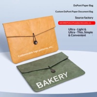Bolsa de Papel Tyvek Impermeable Ultraligera al por Mayor, Lavable, con Cierre Superior Abatible, para Archivos y Recibos, Personalizable para Cuadernos y Pads