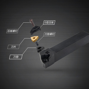 ที่จับเครื่องมือกลึงภายนอกแบบ D-Type รุ่น DASAN DWLNR2020K08 มุม 95 องศา สำหรับงานกลึง CNC - Product Image 2