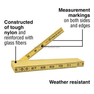 Règle pliante en fibre de verre de 6 pieds avec échelle gravée à l'intérieur - Product Image 2