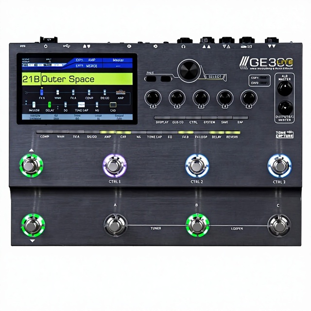 MOOER GE300 Lite Guitar Amp Modelling Effects Processor Music Pedal FX LOOP Cab Sim IR Loader Tone Capture Classic/Modern