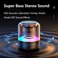 Prix de gros Z5 Mini Wireless Bt Speaker Mains Libres Dazzling Crack Colorful Clear Led Light Speaker Avec TF Aux FM