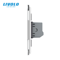 LIVOLO 美国/澳大利亚标准 2 位 1 路触摸开关 耐热 PC 工艺 45mm*45mm 功能按键 响应时间 0.1 秒
