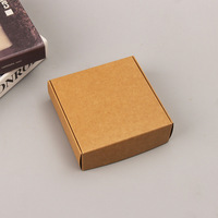 Boîte en carton kraft avec fenêtre, personnalisable, boîte carrée pour bijoux, savon artisanal, emballage personnalisé