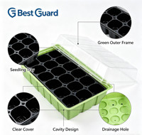 Emballage en blister PET recyclable personnalisé pour pépinière de semis, coquille de palourde pour la propagation des plantes à fleurs - Promotion