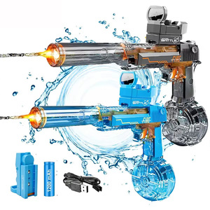 ปืนฉีดน้ำไฟฟ้า Desert Eagle พร้อมไฟ แสงสีสันสวยงาม ยิงอัตโนมัติ ของเล่นปาร์ตี้ริมสระน้ำสำหรับเด็กช่วงฤดูร้อน - Product Image 6