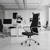 Chaise de bureau moderne pour dirigeant, inclinable et réglable, en cuir PU, confortable, pivotante, haut de gamme, en alliage d'aluminium, à cinq étoiles