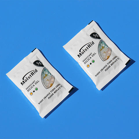 5g food grade silica gel desiccant pack-orange to dark green