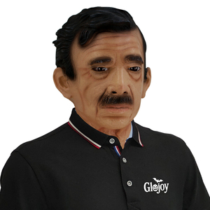 Masque en latex visage amusant de l'<span class=keywords><strong>oncle</strong></span> Moustache, accessoire de déguisement pour fête d'Halloween, jeu de rôle, coiffe de mascarade personnalisable - Product Image 4