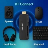 Android 9.0 Quad Core TV Stick 4K H.265 WiFi 5 de Doble Banda, Reproductor Multimedia Inteligente, Mini Decodificador Portátil 4G+64G, Canales en Vivo