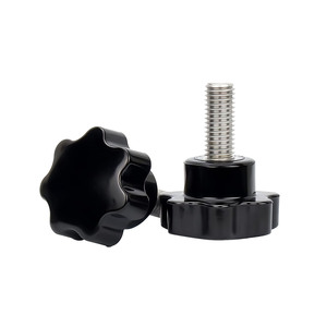 Vente Chaude Vis à poignée en plastique, Vis à tête en bakélite, Vis à main en acier inoxydable à tête étoile avec base de 38 mm de diamètre - Product Image 1