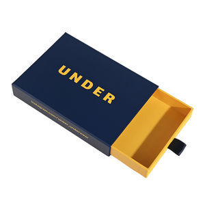 Có thể tái chế miễn phí thiết kế cứng nhắc ngăn kéo Quà Tặng tông sang trọng trượt hộp giấy bao bì với biểu tượng tùy chỉnh - Product Image 1