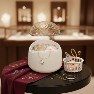 <span class=keywords><strong>Limpiador</strong></span> Ultrasónico Eléctrico <span class=keywords><strong>de</strong></span> 40kHz con Alimentación por CC para Uso Doméstico, Joyas, Relojes, Dentaduras Postizas, Alineadores y Retenedores Dentales - Product Image 1