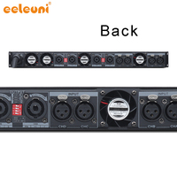 Amplificador Profesional para Escenario Eeleuni EN-8004 de 4 Canales y 1300W, Clase D, Digital, para Altavoces Line Array y Subwoofer
