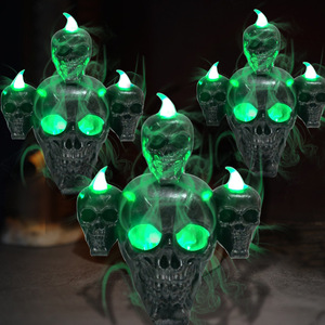 Nuevo Halloween LED Interior Exterior Luz verde Esqueleto Linterna Horror Atmósfera Adornos decorativos - Product Image 1