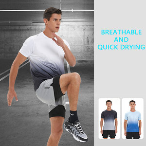 Camiseta Deportiva 2023, Tejida, 86% Poliéster, 14% Elastano, Secado Rápido, Transpirable, Diseño de Logotipo Personalizado, para Correr al Aire Libre, Gimnasio, Ajuste Holgado - Product Image 2