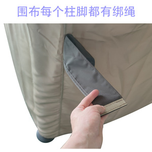 Roman Tent Replacement Tarpaulin Waterproof Outdoor Patio Canopy Garden Sunshade Fabric 2.5-4.5kg Chemical Fiber - Product Image 2