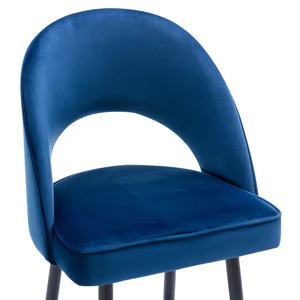 Sillas nórdicas de cocina de metal de lujo para <span class=keywords><strong>barra</strong></span> taburete de <span class=keywords><strong>bar</strong></span> trasero contorneado de PU de cuero moderno sillas de <span class=keywords><strong>bar</strong></span> altas de café para mesa de <span class=keywords><strong>bar</strong></span> - Product Image 5