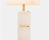 Lampe de table en marbre nordique Lampe de table d'hôtel de luxe Lampe de bureau en tissu LED