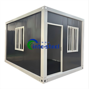 Rumah Kontainer Hunian Prefab Modular Modern 20 kaki, Rumah Kantor Prefab Portabel Baja Lipat 20 kaki, Rumah Portabel Prefab yang Dapat Dipakai Langsung - Product Image 1