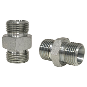 <b>Double</b> Use for 60 Cone Seat 1/2 BSP Male to BSP Male Thread Union High Pressure Carbon Steel Hydraulic <b>Adapters</b> Fittings - Product Image 6