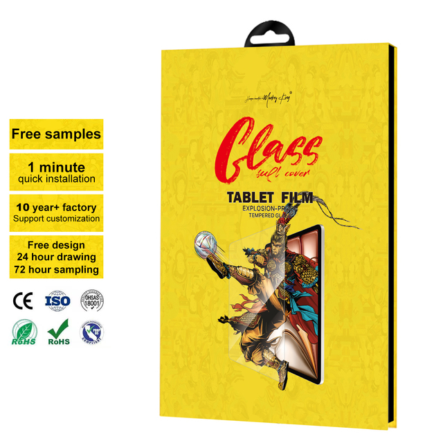 9/10/11Inch Tempered Glass HD Clear Screen Protector Tablets Film Anti Fingerprint Anti Scratch High Definition for Tablet/ iPad