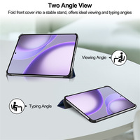 Étui rigide intelligent Ealysun à trois volets pour sublimation avec fonction veille/réveil automatique et moule exclusif pour OPPO Pad SE 11 pouces 2025