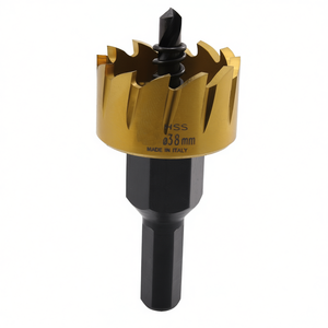 Lame de scie cloche HSS 38 mm revêtue de titane pour perçage du bois et du métal - Product Image 2