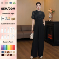 Combinaison 9869 [Gruio Dian] Haut de gamme, élégante, amincissante, taille haute, en dentelle, une pièce, pour l'été