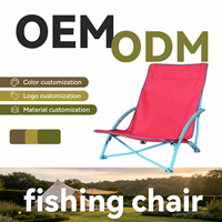 Chaise de pêche pliable portable en aluminium, tissu Oxford 600D, tube en acier, capacité de charge de 120 kg, légère, pour le camping en plein air