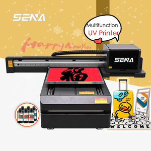 <strong>High</strong> <strong>Speed</strong> Fabric <strong>Printing</strong> <strong>Machine</strong> for Small Businesses Digital Logo 6090 Inkjet Flatbed Uv Printer for Acrylic Glass Aluminum - Product Image 1