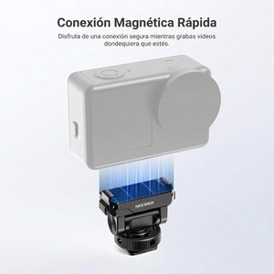 NEEWER Soporte Magnético <span class=keywords><strong>de</strong></span> Liberación Rápida Compatible Solo con <span class=keywords><strong>DJI</strong></span> <span class=keywords><strong>Osmo</strong></span> Action <span class=keywords><strong>6</strong></span>, Accesorios para Cámara <span class=keywords><strong>de</strong></span> Acción con Adaptador - Product Image 2