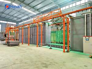 Wire Mesh Fence Panel Sheet <strong>Netting</strong> Fluidized Bed Dip Coating System PVC Plastic Powder Coating Line with Curing Oven - Product Image 2