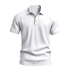 Camiseta Polo de Hombre de Tela Tejida Personalizada, OEM ODM, Manga Corta, Cuello Camisero, Marca Privada - Product Image 2
