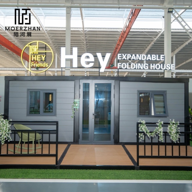 40ft 20ft Luxury Prefab Villa 2 3 4 5 Bedrooms Prefabricated Foldable Expandable Container House Portable Mobile Tiny Home