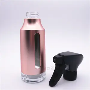 Visible Window Luxury Body Olive Oil Dispenser Spray Glass Bottle With UV Coating 180ml