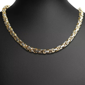 Collier pour homme tendance, style byzantin, élégant, hip-hop, Emperor Room Gold - Product Image 4