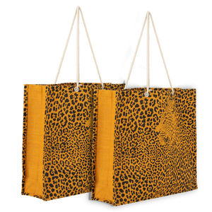 Bolsa de Yute para Compras con Impresión de Animales, Moderna y Elegante, Fabricada en India, Bengala Occidental - Product Image 4