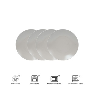 Juego de 12 Platos de Postre de Gres Moderno de Lujo Color Beige Claro, Vajilla de Alta Calidad Premium para Fiestas, Invitados y Cocina - Product Image 6