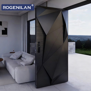 ROGENILAN <span class=keywords><strong>Porta</strong></span> d'Ingresso di Sicurezza in Alluminio su Misura, Porte Esterne Antieffrazione con Incisione 3D e <span class=keywords><strong>Serratura</strong></span> Intelligente - Product Image 3