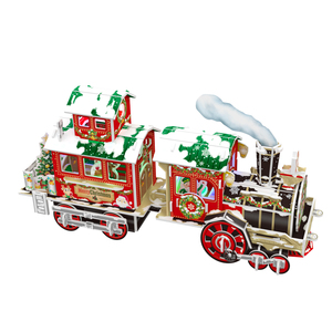 Rompecabezas de Papel 3D, Silla Voladora Giratoria, Manualidades, Juguete Educativo de Dibujos Animados con Luz LED para Niños de 5 a 7 Años, Regalo Navideño - Product Image 6