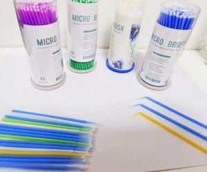 Pasokan habis pakai <span class=keywords><strong>Dental</strong></span> 100 buah sikat ujung serat mikro/sikat aplikator mikro sekali pakai <span class=keywords><strong>dental</strong></span> - Product Image 2