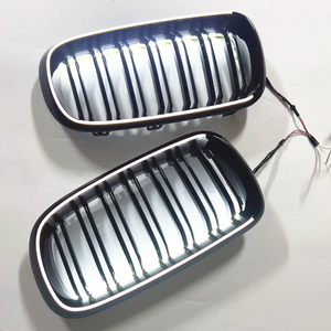 Rejilla de riñón delantera luminosa LED para <span class=keywords><strong>BMW</strong></span> <span class=keywords><strong>X5</strong></span> F15 F16 2014-2018 <span class=keywords><strong>xDrive</strong></span> 30I 35d 40i M50i estilo de carreras radiador parachoques parrilla actualización - Product Image 6