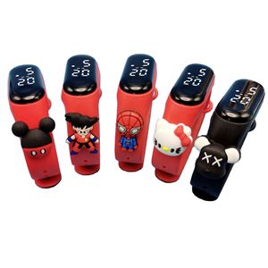 Montres pour enfants, affichage LED électronique numérique en plastique, étanches 20 BAR, ovales, surveillance de la santé, mignonnes, dessins animés, cadeau de vacances - Product Image 3