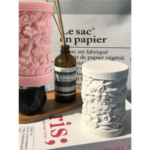 Chinese <strong>Dragon</strong> Candle <strong>Mould</strong> Relief Cylindrical Candlestick Silicone Mold New Year <strong>Dragon</strong> Ornaments Fragrant Stone Decoration - Product Image 4