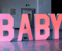 Grandes enseignes lumineuses LED personnalisées alimentées en courant continu pour la publicité, la décoration extérieure de la maison, la décoration de la place
