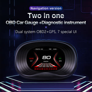 Pantalla de Visualización Frontal (HUD) para Automóvil Eléctrico, Versión Más Reciente de <span class=keywords><strong>2023</strong></span>, Compatible con P20 OBD2 GPS, Tacómetro - Product Image 4