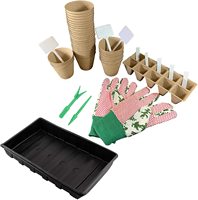 Kit de démarrage de graines parfait, démarreur de plantes biologique pour fleurs, légumes, jardinage en plein air