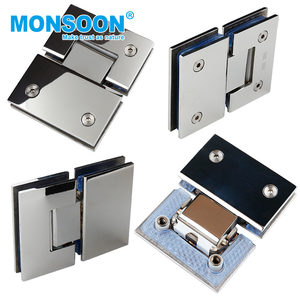 MONSOON hardware in acciaio inox senza cornice cornice a scomparsa pivot Specchio di vetro doccia cerniera della porta <span class=keywords><strong>per</strong></span> doccia occhiali - Product Image 5