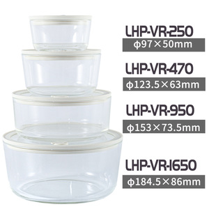 Cao <span class=keywords><strong>Borosilicate</strong></span> thủy tinh trong suốt bảo quản hộp lò vi sóng và tủ lạnh an toàn cho bữa ăn trưa bên thực phẩm lưu trữ nhà bếp sử dụng - Product Image 4